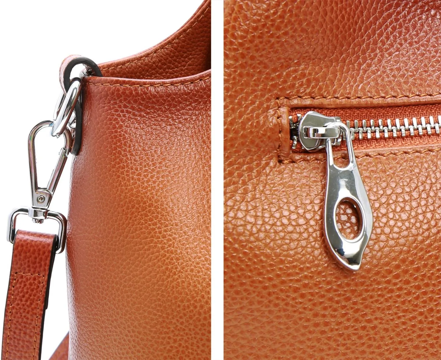 Iswee Genuine Leather Shoulder Bags Purses and Handbags for Women Satchel Designer Cross Body Hobo Medium Size Tote