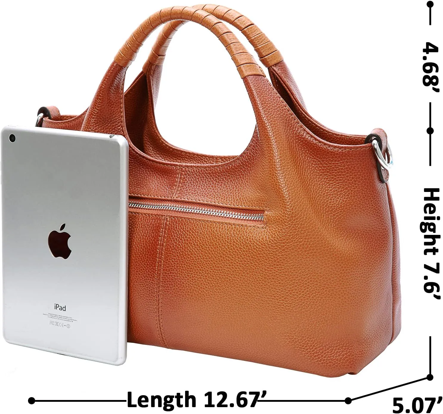 Iswee Genuine Leather Shoulder Bags Purses and Handbags for Women Satchel Designer Cross Body Hobo Medium Size Tote