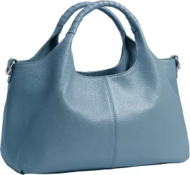 Iswee Genuine Leather Shoulder Bags Purses and Handbags for Women Satchel Designer Cross Body Hobo Medium Size Tote