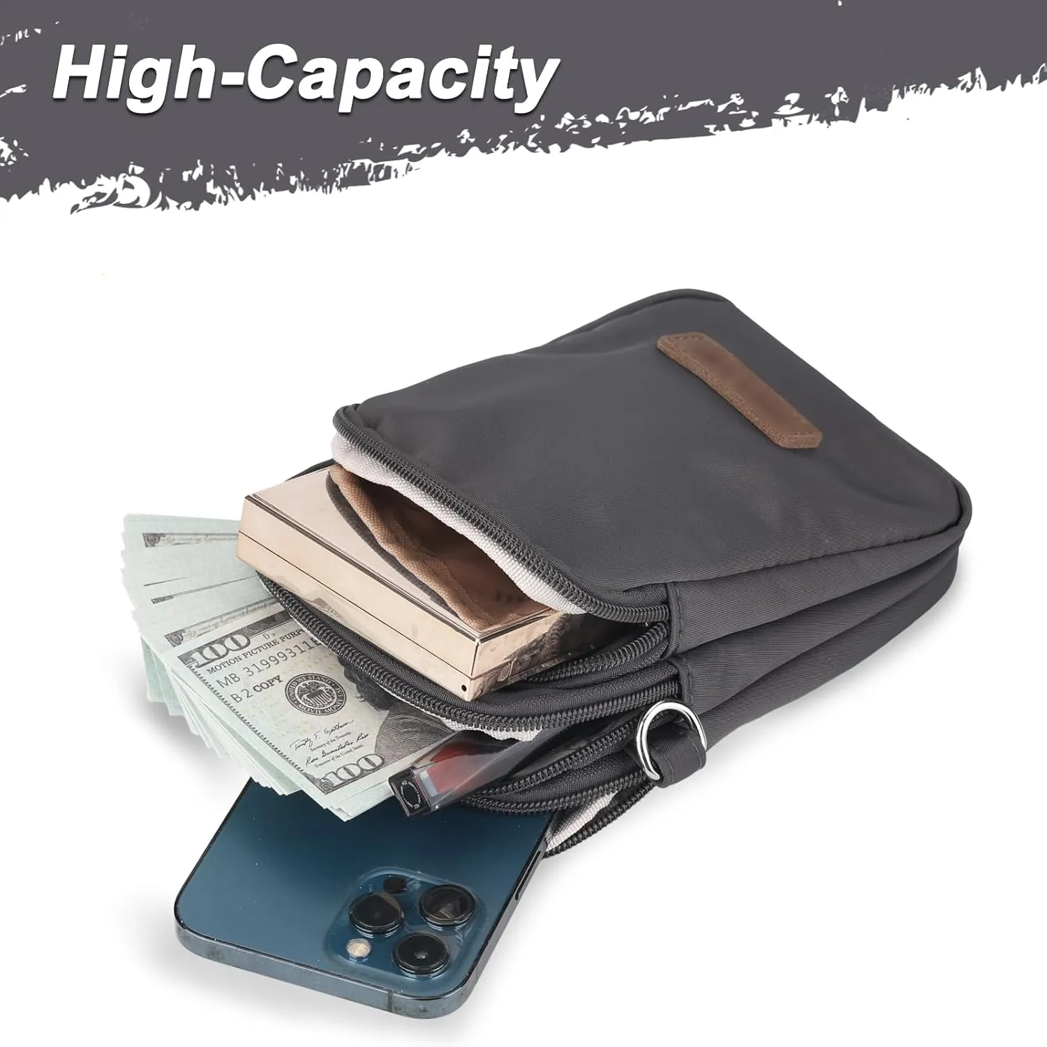 JANKS Small Crossbody Bag for Women Mini Cell Phone Bag Travel Pouch Wallet Purses Adjustable Over Shoulder Strap