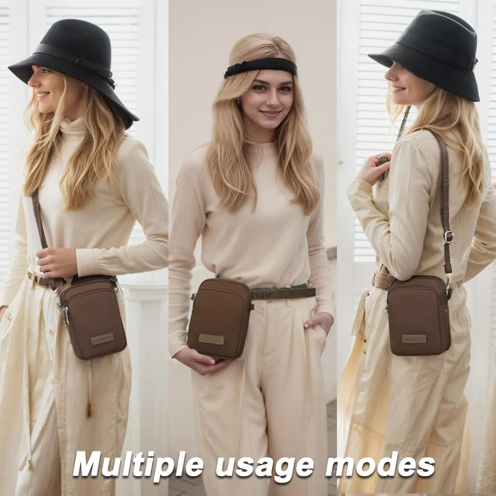 JANKS Small Crossbody Bag for Women Mini Cell Phone Bag Travel Pouch Wallet Purses Adjustable Over Shoulder Strap