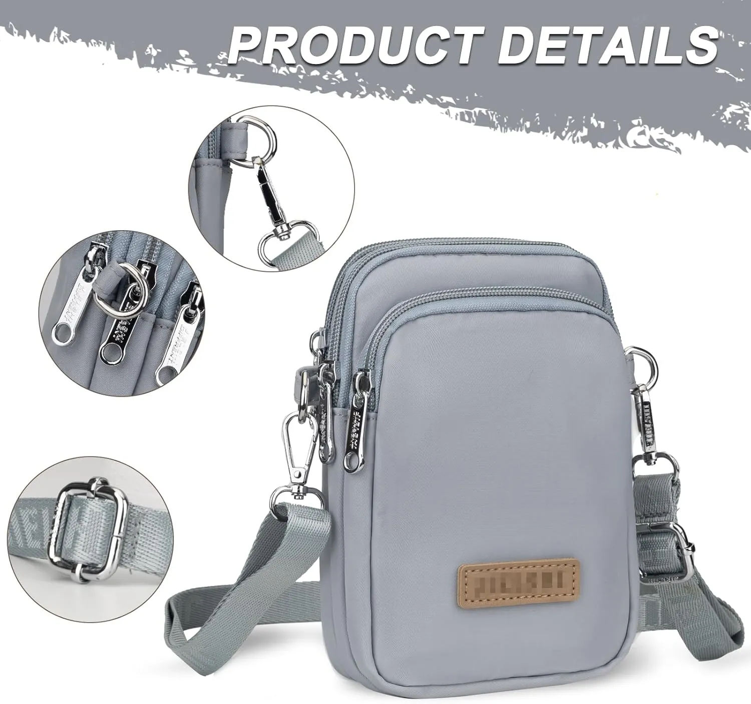 JANKS Small Crossbody Bag for Women Mini Cell Phone Bag Travel Pouch Wallet Purses Adjustable Over Shoulder Strap