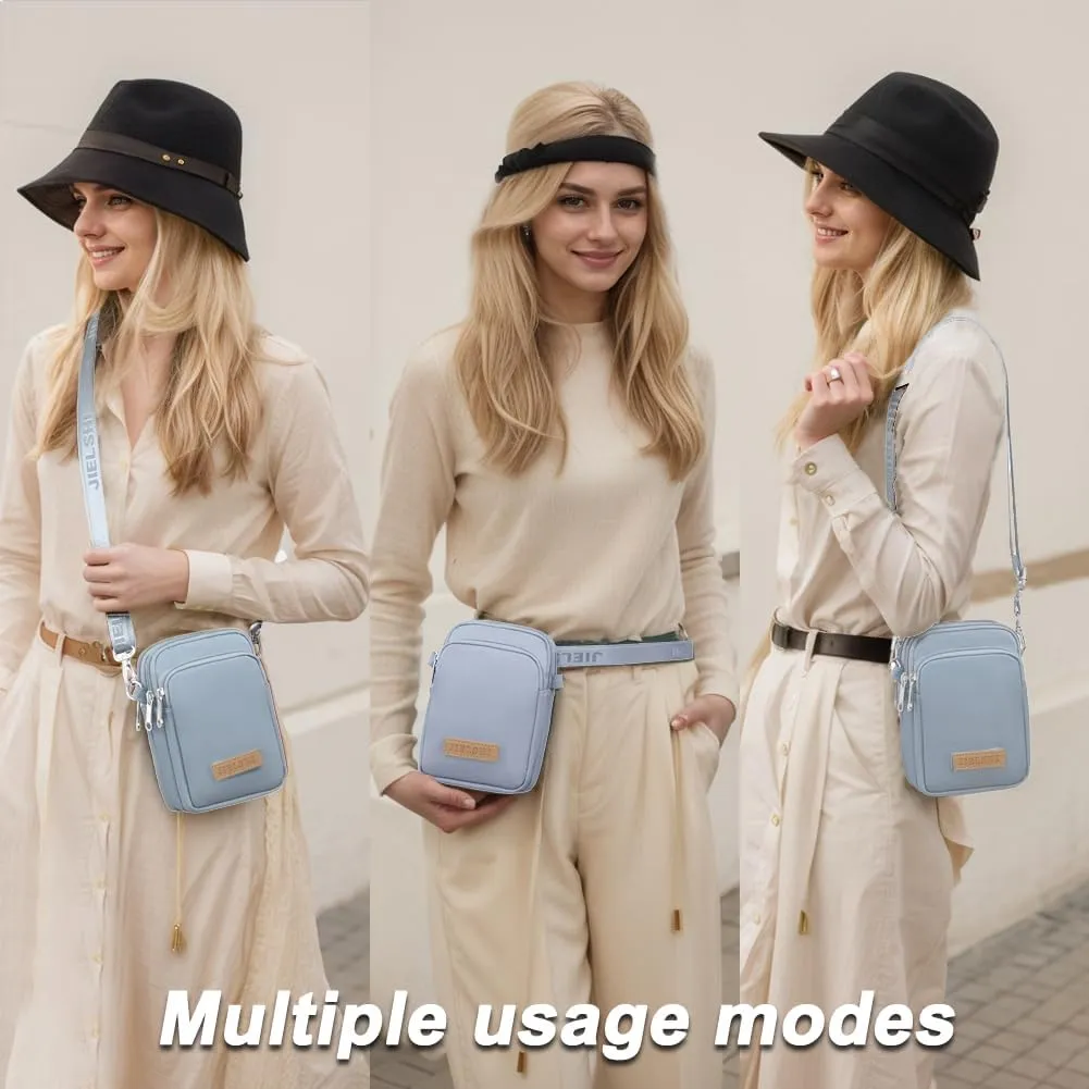 JANKS Small Crossbody Bag for Women Mini Cell Phone Bag Travel Pouch Wallet Purses Adjustable Over Shoulder Strap