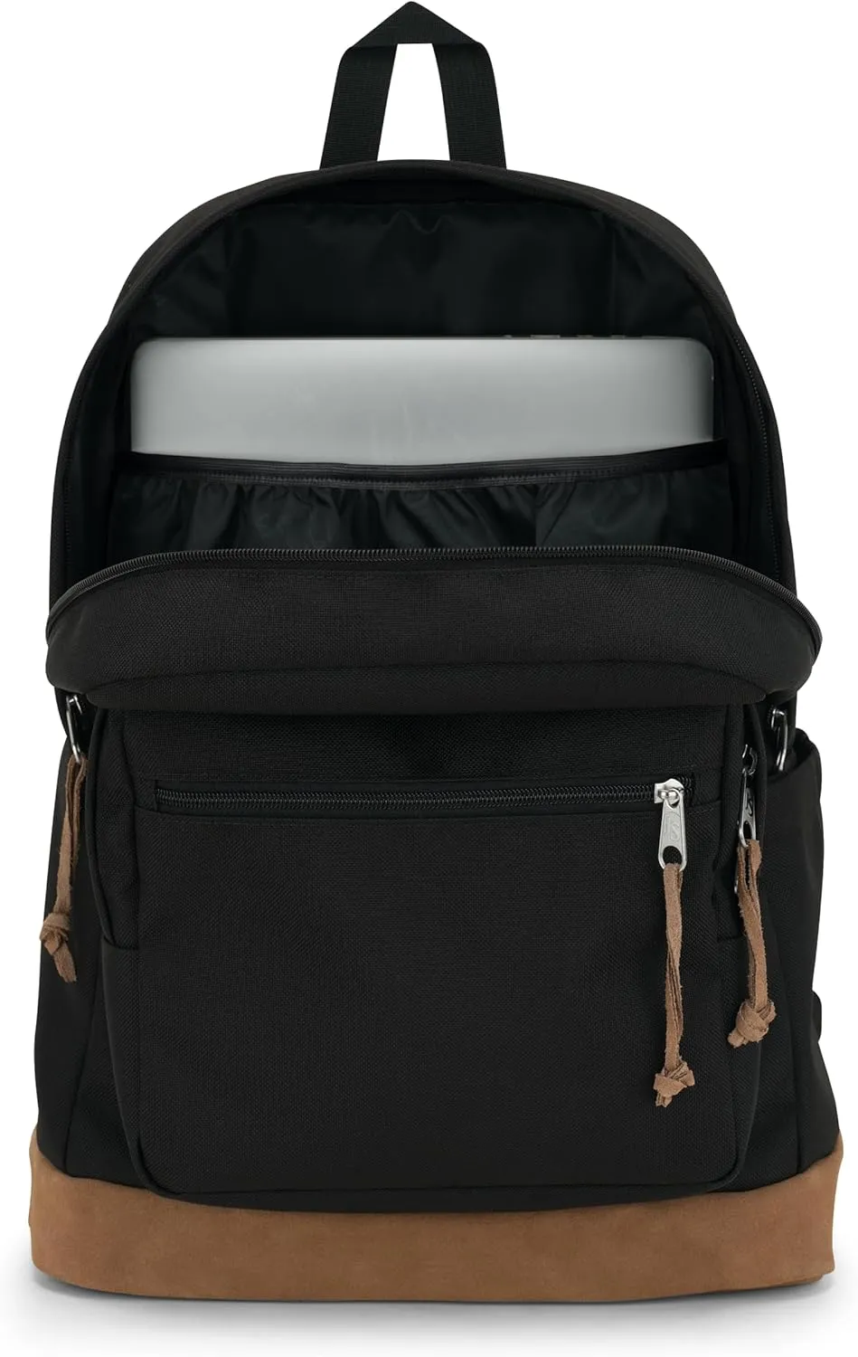 JanSport Right Pack Backpack - Durable Daypack with Padded 15" Laptop Sleeve, Spacious Main Compartment & Integrated Water Bottle Pocket - Black