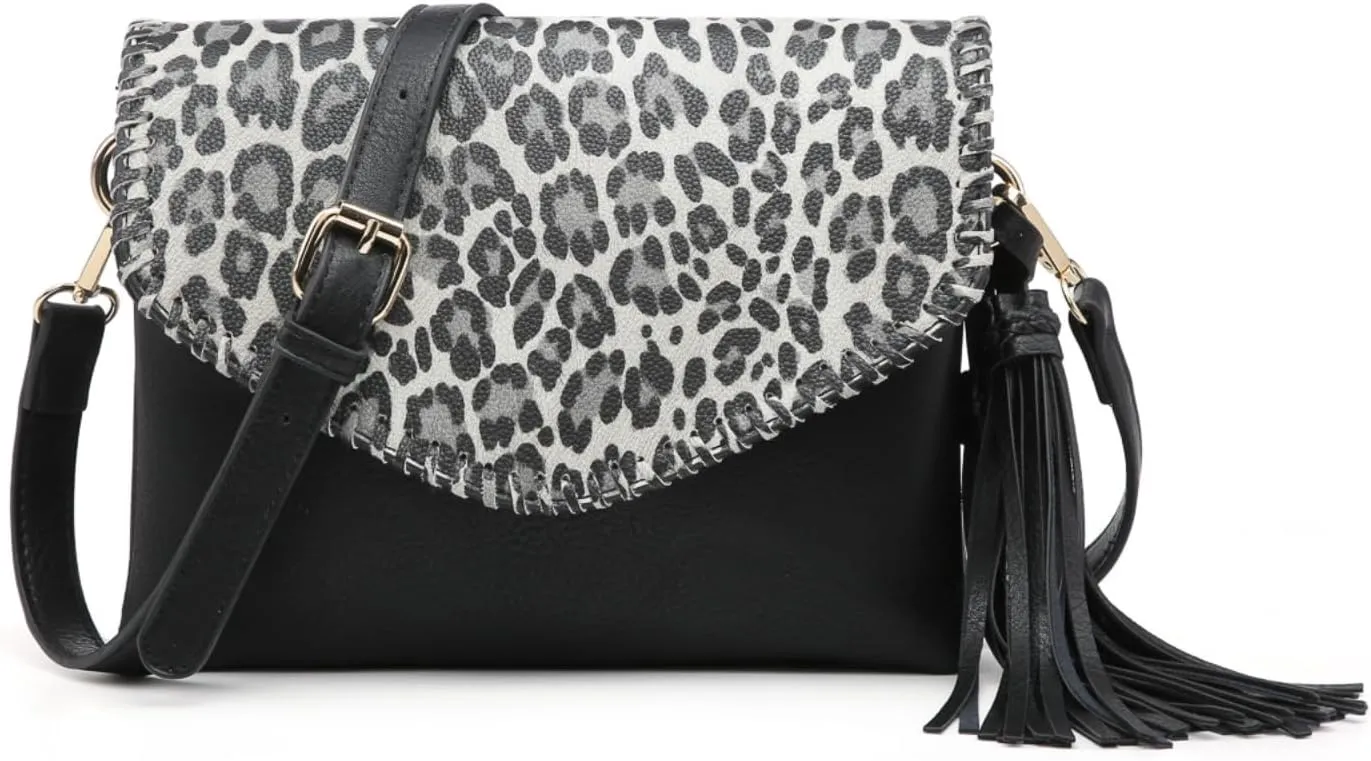 JEN & CO. Sloane Vegan Leather Crossbody Bags Envelope Style Clutch Purses Shoulder Handbag Wallets for Women