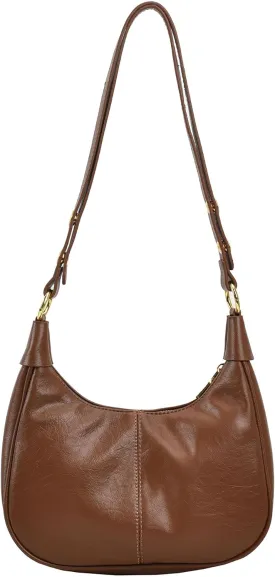 JYG Small Hobo Bags for Women Retro Crescent Shoulder Purse Fall Soft Crossbody Handbag 2025