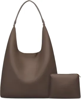 KKXIU Hobo Bags for Women Soft Vegan Leather Tote Purse Bag Slouchy Shoulder Handbag