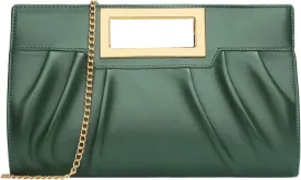 KKXIU Women Clutch Purse Elegant Pleated Evening Bag for Wedding Prom Bridal with Chain Strap