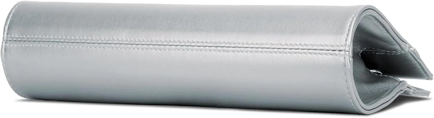 KKXIU Women Clutch Purse Elegant Pleated Evening Bag for Wedding Prom Bridal with Chain Strap