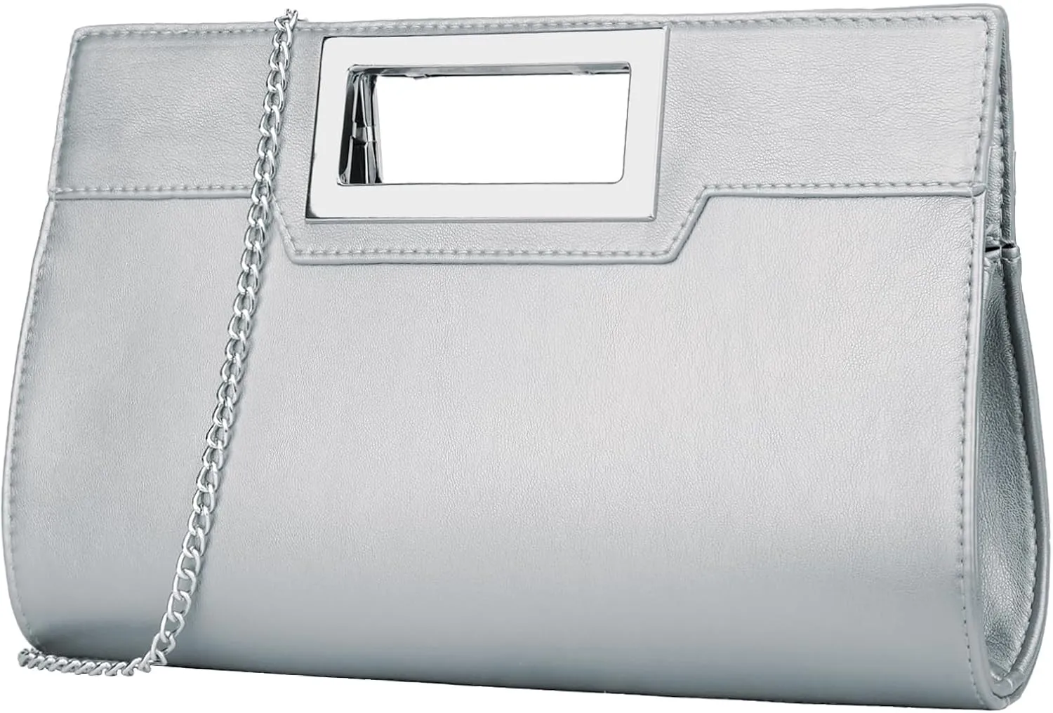 KKXIU Women Clutch Purse Elegant Pleated Evening Bag for Wedding Prom Bridal with Chain Strap