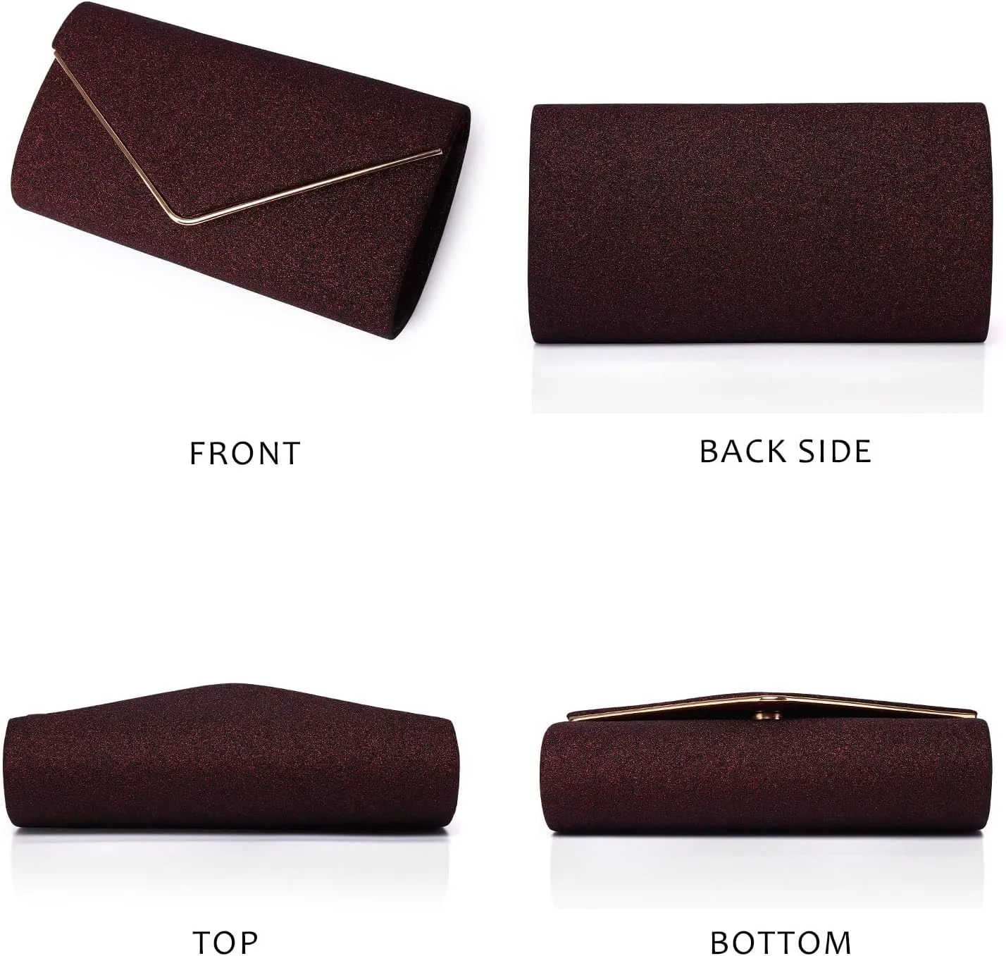 Labair Shining Envelope Clutch Purses for Women Evening Purses and Clutches For Wedding Party.
