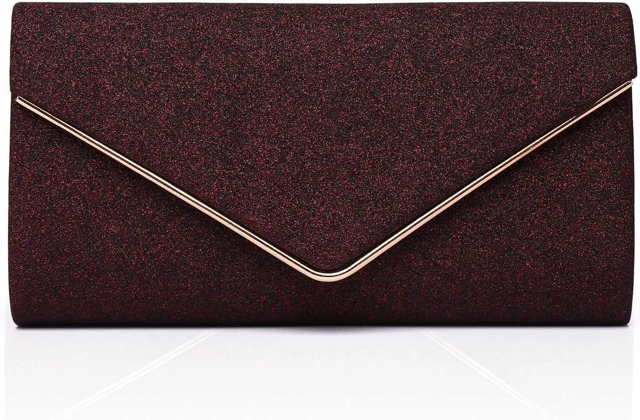 Labair Shining Envelope Clutch Purses for Women Evening Purses and Clutches For Wedding Party.