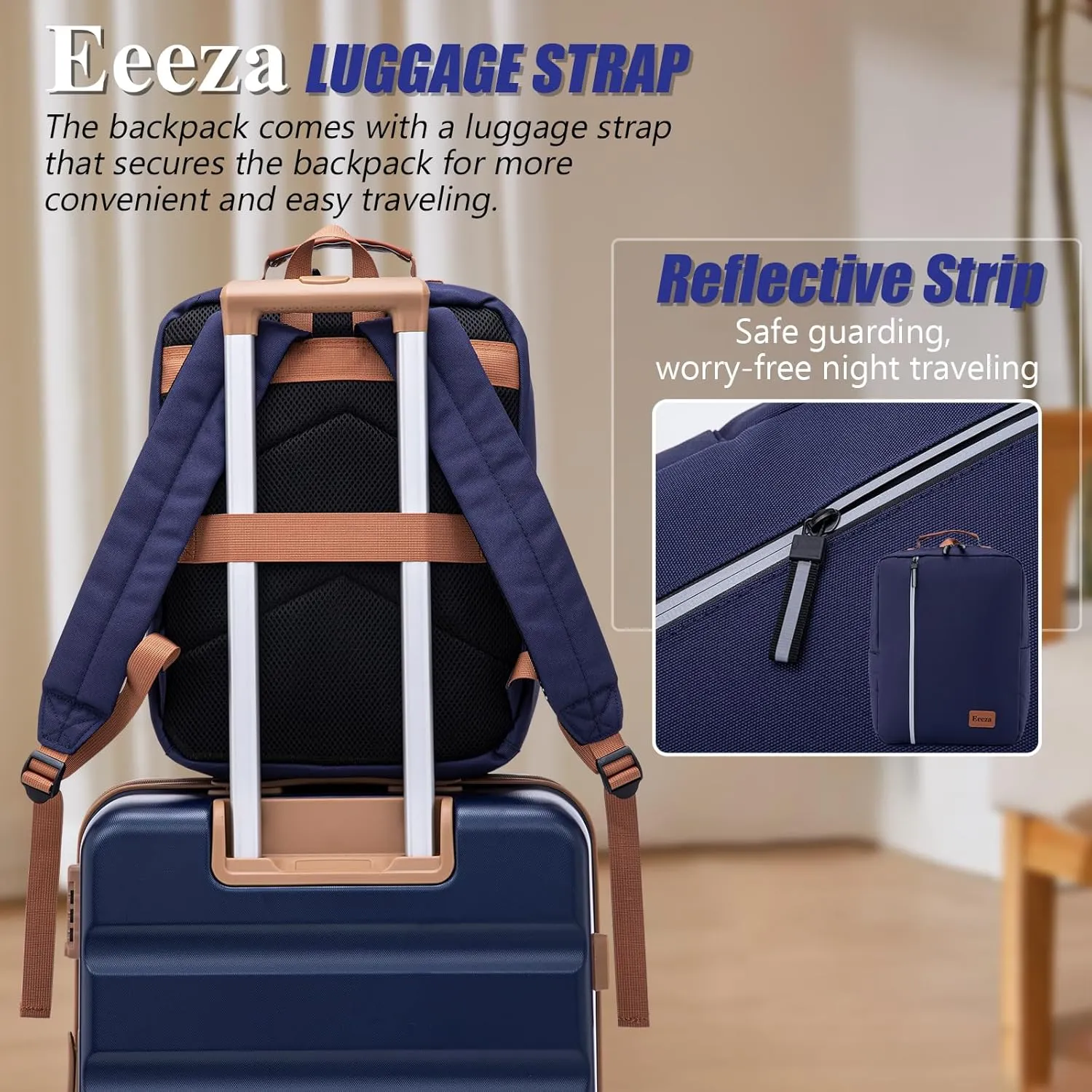 Laptop Backpack, Durable Lightweight Travel Backpack Featuring Spacious Main Laptop Compartment, Functionality for Travel, School, Daily Use