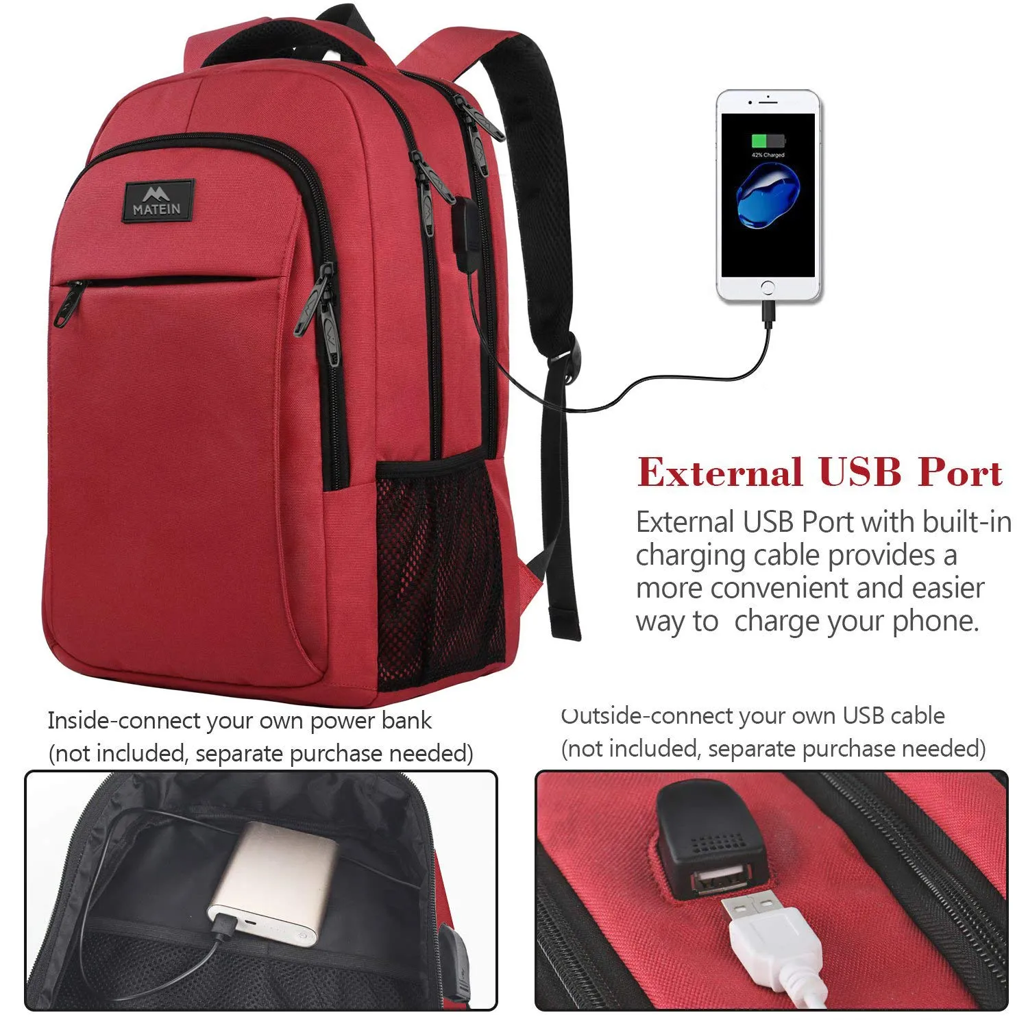 Laptop Backpack for Girls, Womens High School Backpack with USB Port for School Supplies and College Accessories, Water Resistant Travel Daypack Cute Book Bag for Teens and Ladies Fit 15.6 In Computer