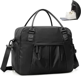 Large Weekender Bag for Women, Travel Duffle Bag with Shoe Compartment, Carry on Gym Bags Waterproof Overnight Bags Bolso de Viaje