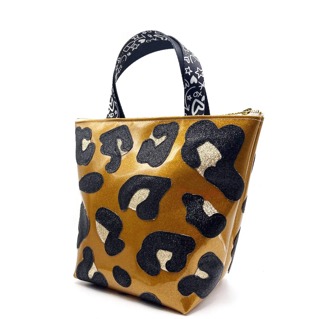 Leopard Print Small Business Bag! 🐆 Roar with Style!