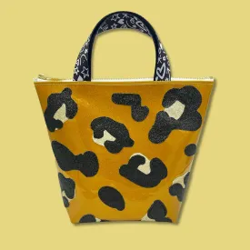 Leopard Print Small Business Bag! 🐆 Roar with Style!