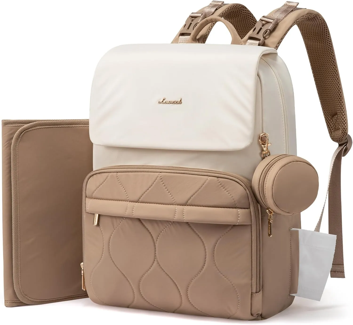 LOVEVOOK Diaper Bag Backpack, Baby Travel Bags for Boys & Girl, Toddler Diaper Bag with Changing Station & Pacifier Case, Paaleras Para Bebe Nia & Nio - Newborn Essentials Must Haves Mom