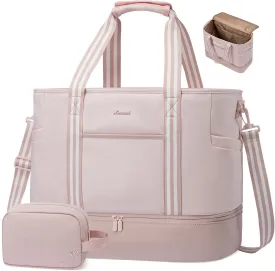 LOVEVOOK Travel Duffle Bags for Women, 45L carry on weekender bags, personal item travel bag with Toiletry, hospital for women labor delivery overnight bag, gym bag for women