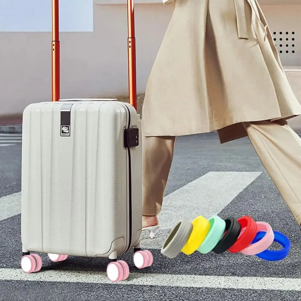 Luggage Wheel Covers, Noise-Reducing Silicone, Durable Protection, Universal Fit, Stylish Colors, Easy Installation, Perfect for Smooth Travels