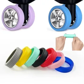 Luggage Wheel Covers, Noise-Reducing Silicone, Durable Protection, Universal Fit, Stylish Colors, Easy Installation, Perfect for Smooth Travels