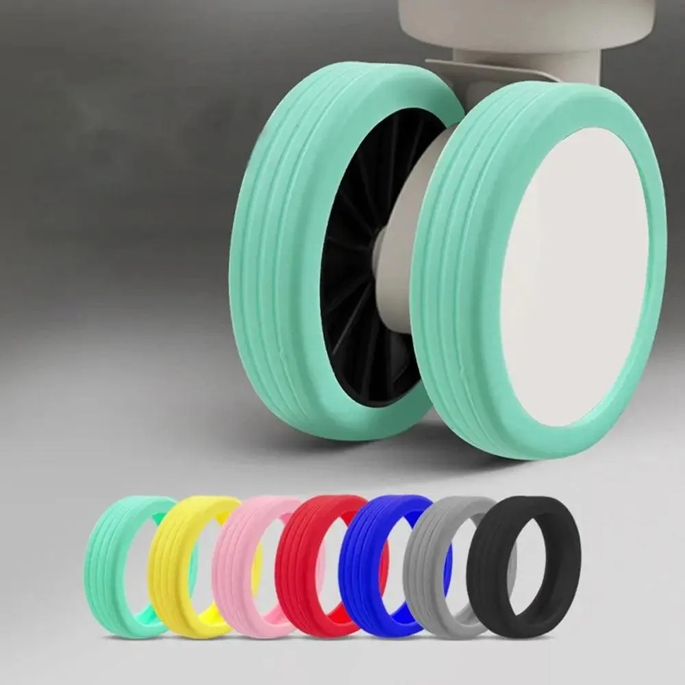 Luggage Wheel Covers, Noise-Reducing Silicone, Durable Protection, Universal Fit, Stylish Colors, Easy Installation, Perfect for Smooth Travels