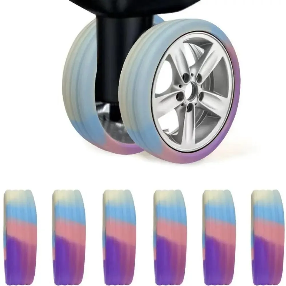 Luggage Wheel Covers, Noise-Reducing Silicone, Durable Protection, Universal Fit, Stylish Colors, Easy Installation, Perfect for Smooth Travels