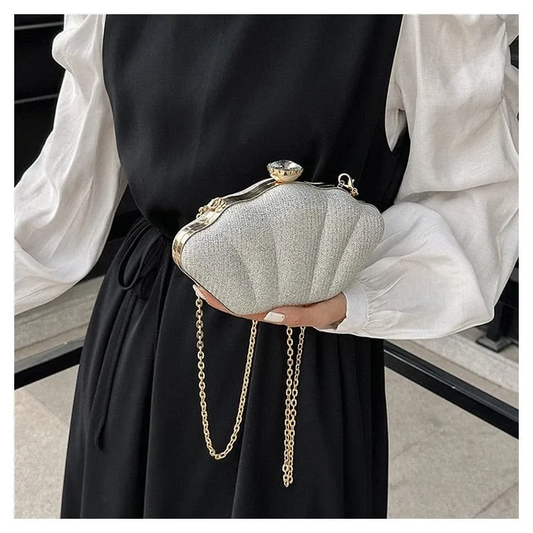 Luxury Shell Clutch