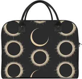 Magnificent Solar Eclipse Pattern Duffle Bag for Travel Crossbody Sports Tote Gym Bag Shoulder Weekender Overnight Bag