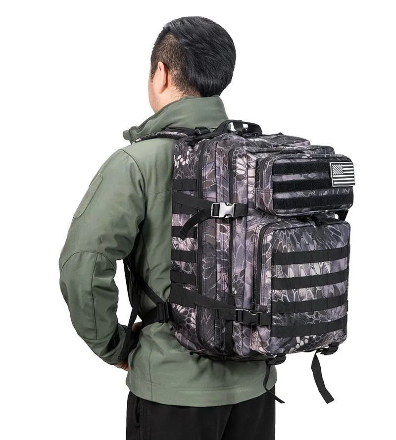 Men 50L Waterproof Backpack Military Tactical Bags Hunting OutBag
