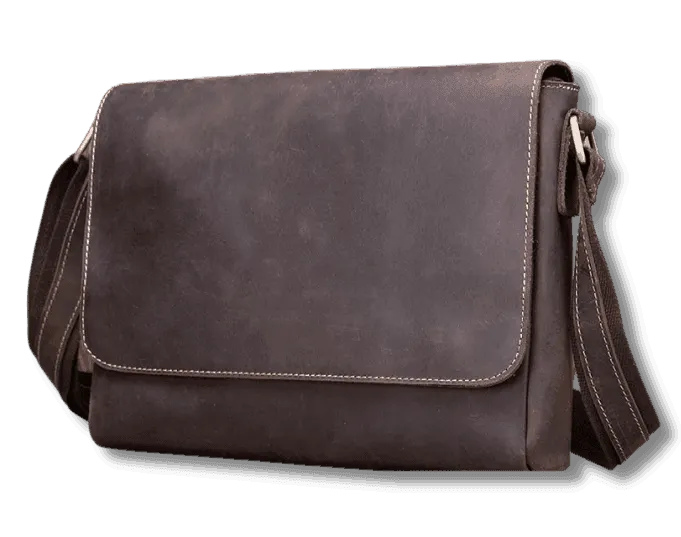 Mens Leather Bags Crossbody Shoulder Messenger Bags