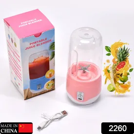 Mini Handheld Juicer & Blender with 4 Blades