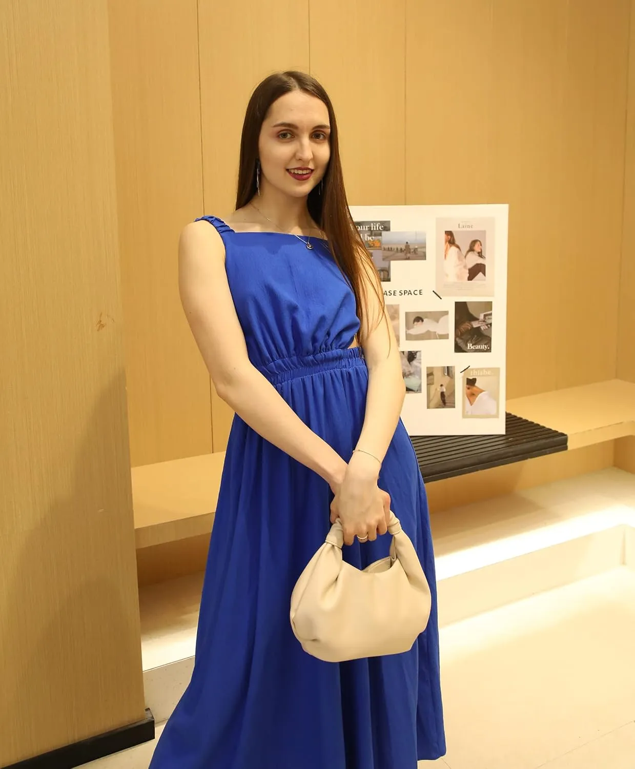 Mini Hobo Tote Bags for Women Soft Leather Clutch Purses for Women Cloud-Shaped Top Handle Bags