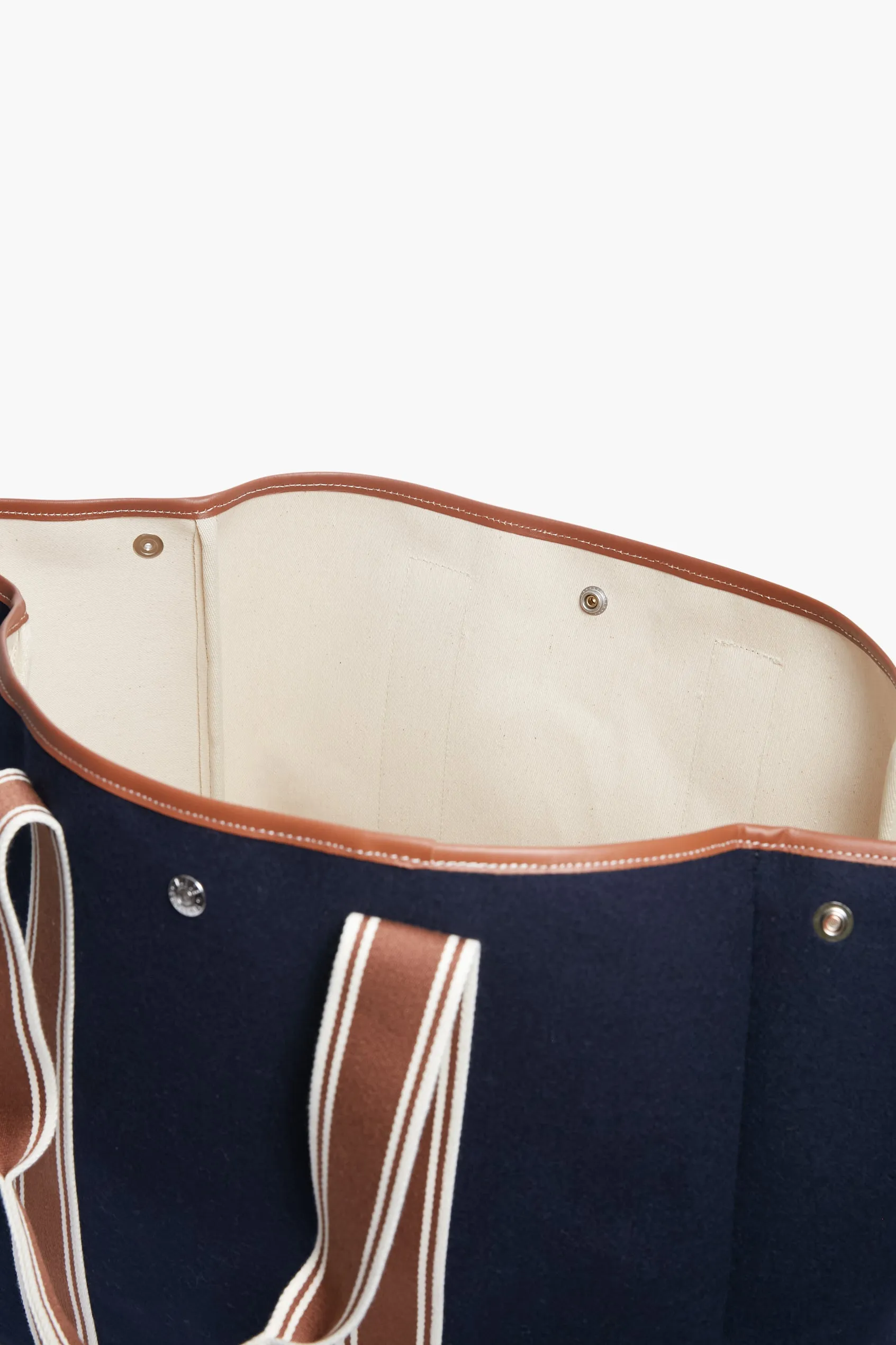 Navy Traversee L Flannel Cruise Tote
