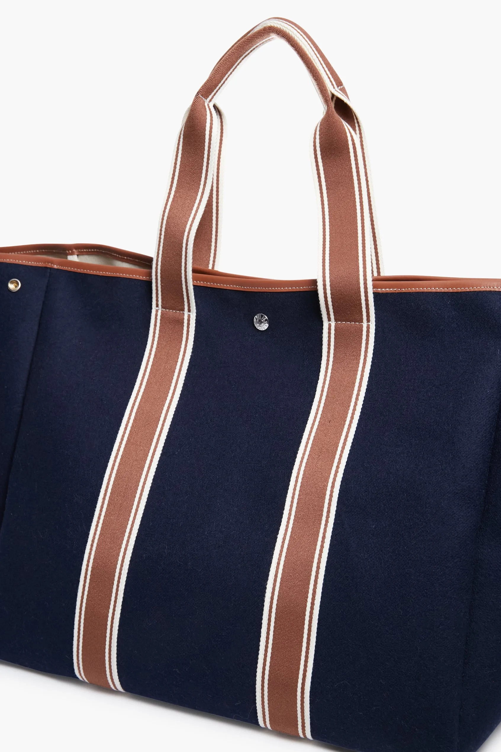 Navy Traversee L Flannel Cruise Tote