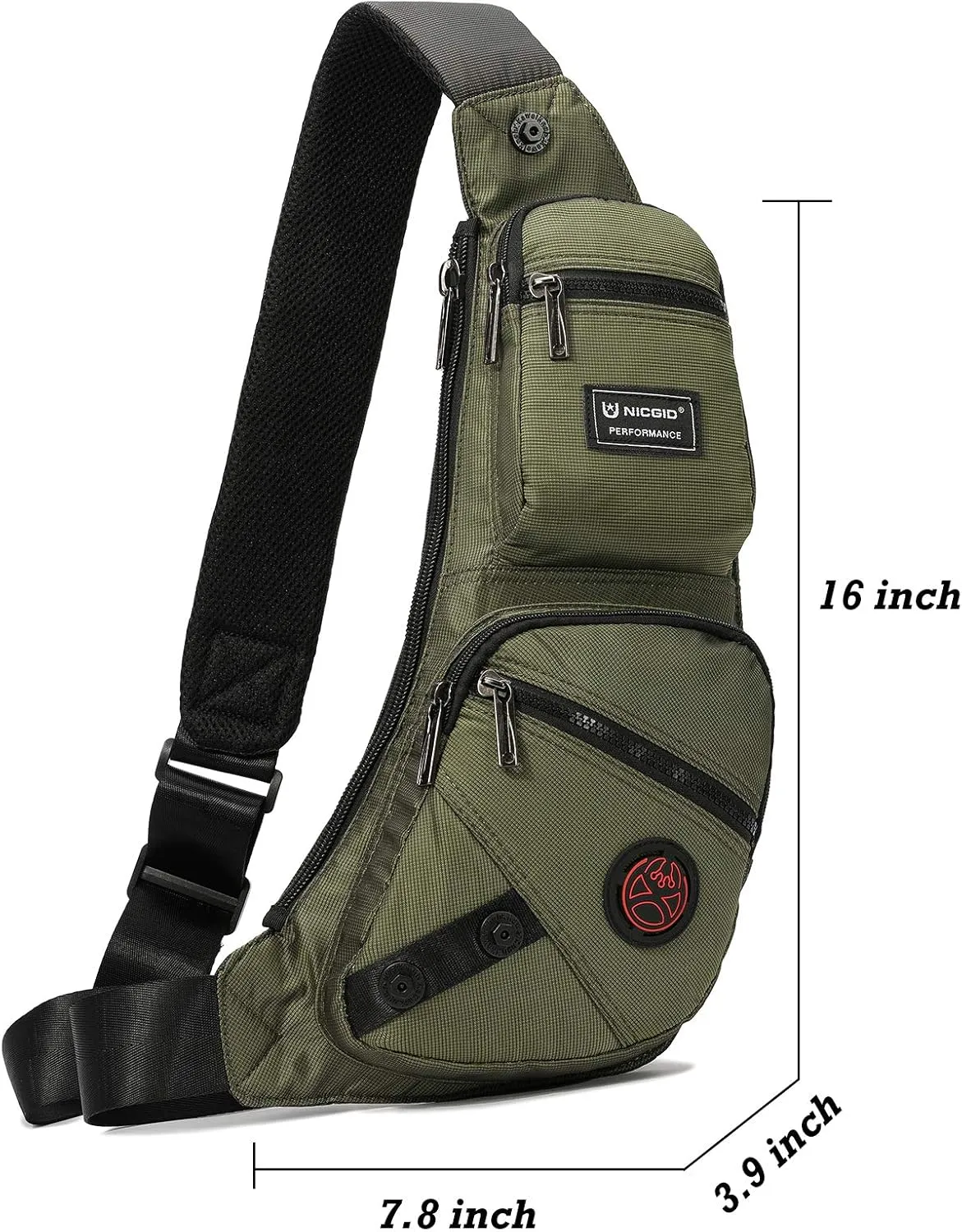 NICGID Sling Bag Chest Shoulder Backpack Crossbody Bags Casual Daypack for Men Women