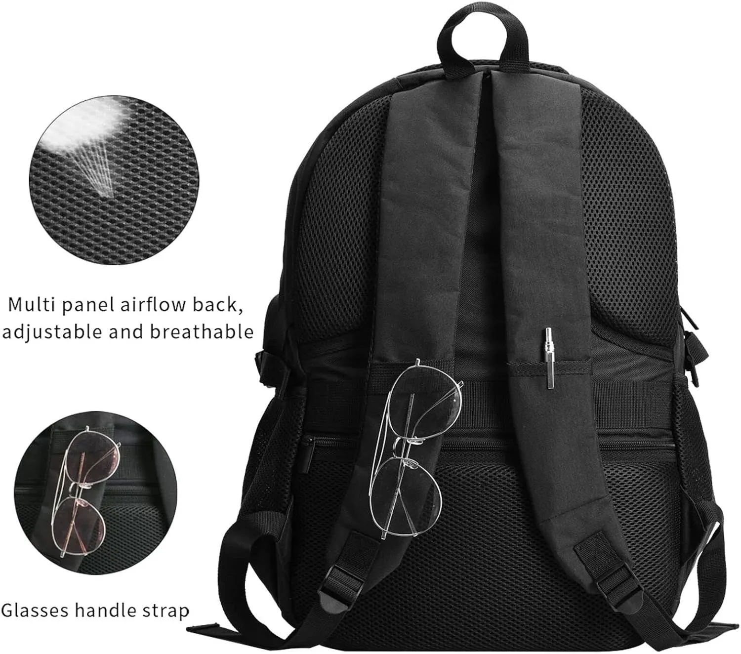 Norway Norwegian Flag Business Laptop Backpack Travel Backpacks Outdoor Rucksack Large Bag Daypack with USB Charging Port Multi-Pocket for Hiking Camping