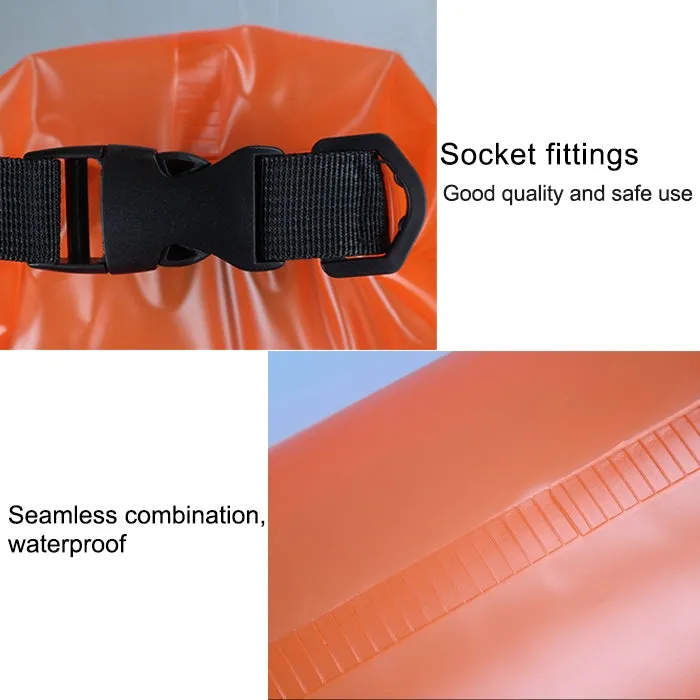 Outdoor Waterproof Dry Bag Dry Sack PVC Barrel Bag, Capacity: 2L (Orange)