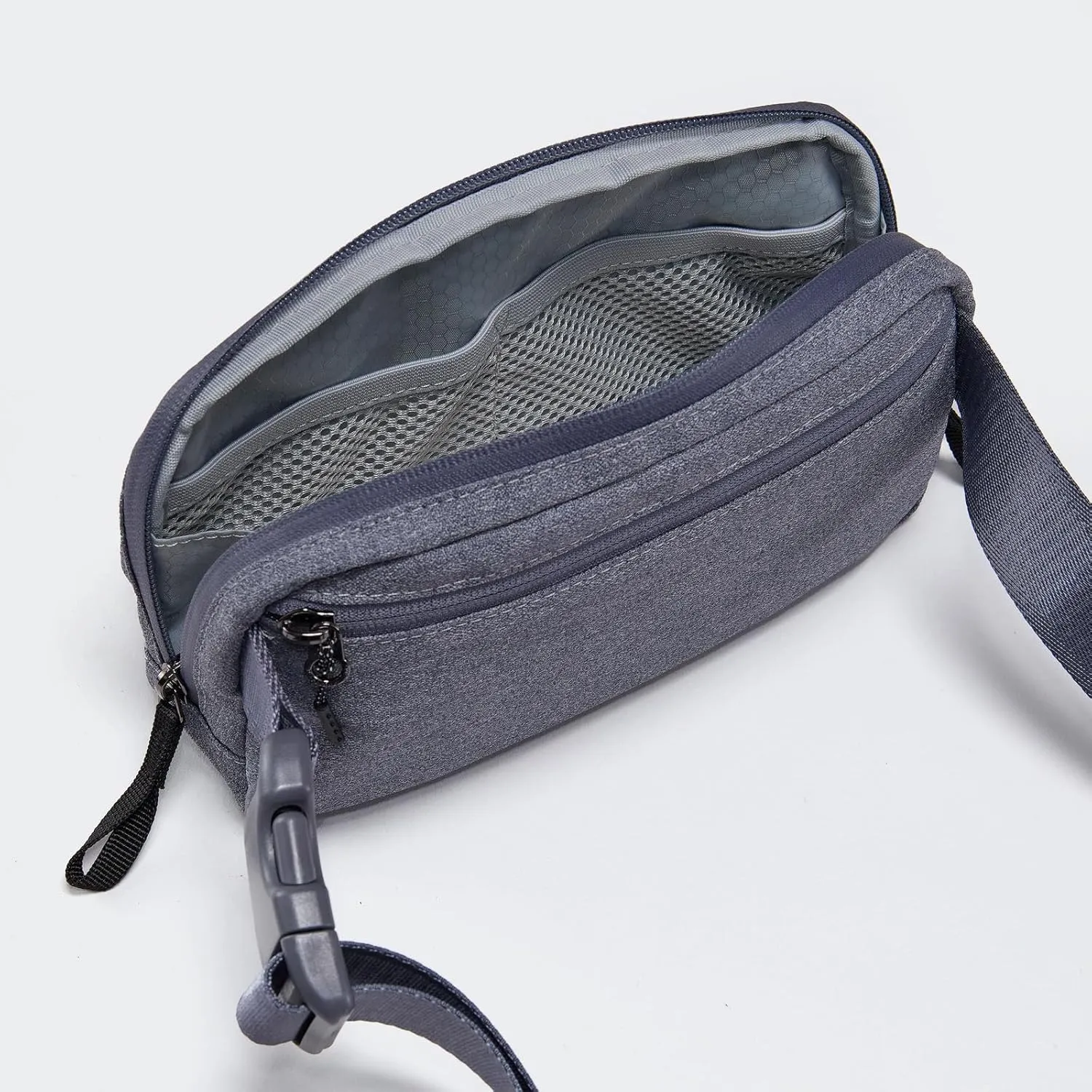 Pander Crossbody Sling Bag for Travel, Outdoor, and Everyday Use  Adjustable Strap, Lightweight Shoulder Bag, Heather Grey