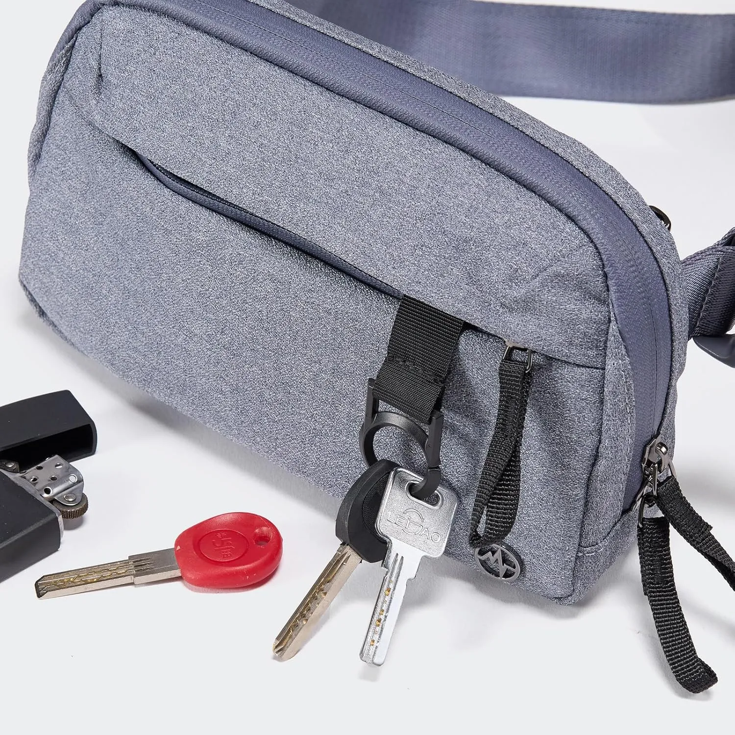 Pander Crossbody Sling Bag for Travel, Outdoor, and Everyday Use  Adjustable Strap, Lightweight Shoulder Bag, Heather Grey