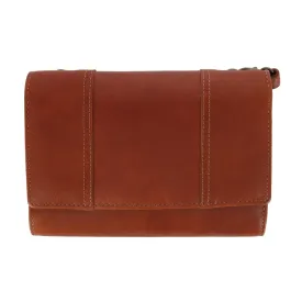Paul & Taylor Women's Leather Organizer Crossbody Bag