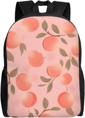 Peach Backpack For Women Men Large Capacity Laptop Backpack Travel Rucksack Fashion Casual Daypack