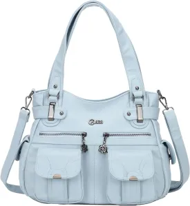 Purses and Handbags for Women Large Hobo Shoulder Bags Soft PU Leather Multi-Pocket Tote Bag