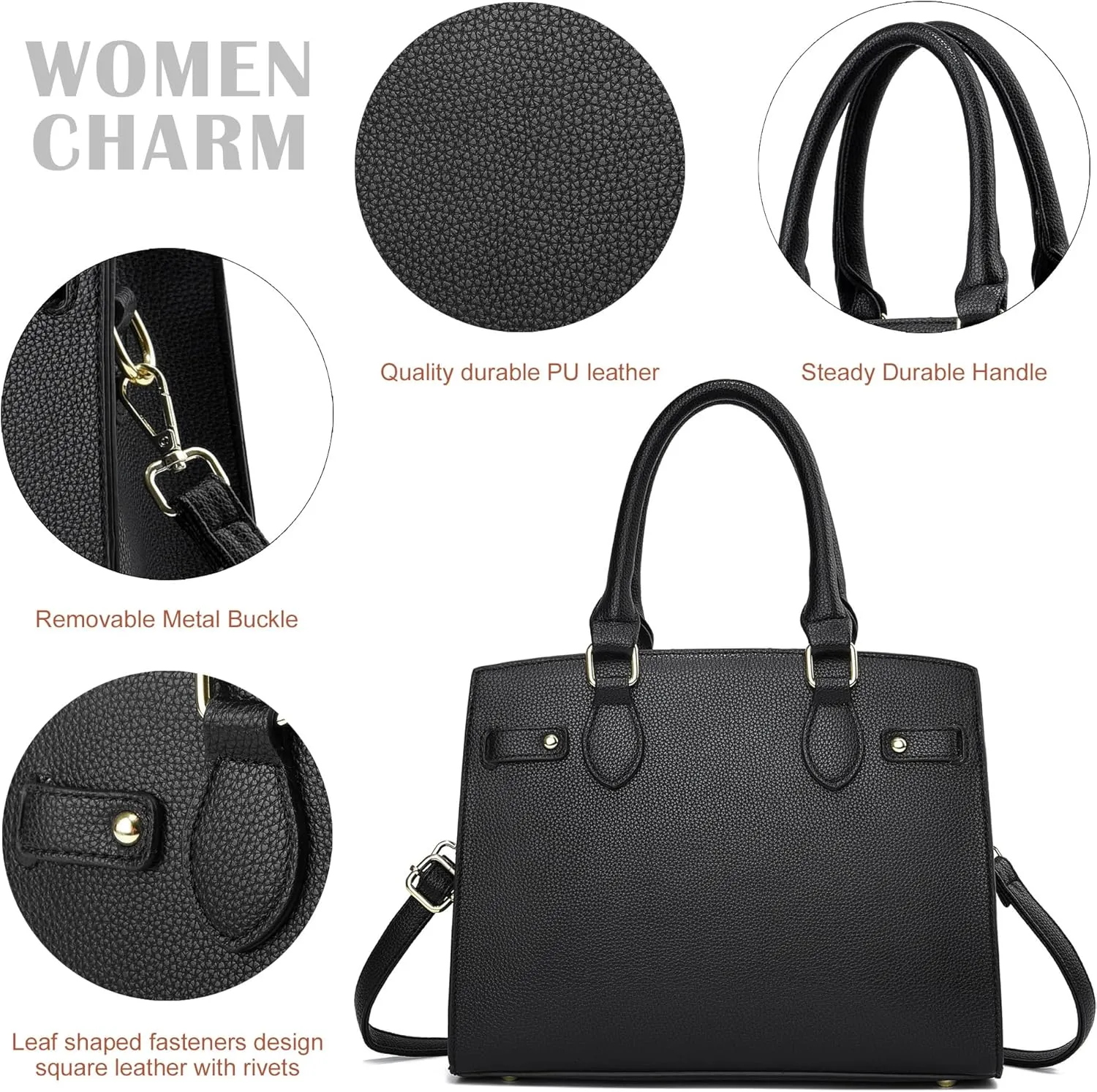 Purses and Handbags for Women Satchel Fashion Ladies Top Handle Shoulder Tote Bags