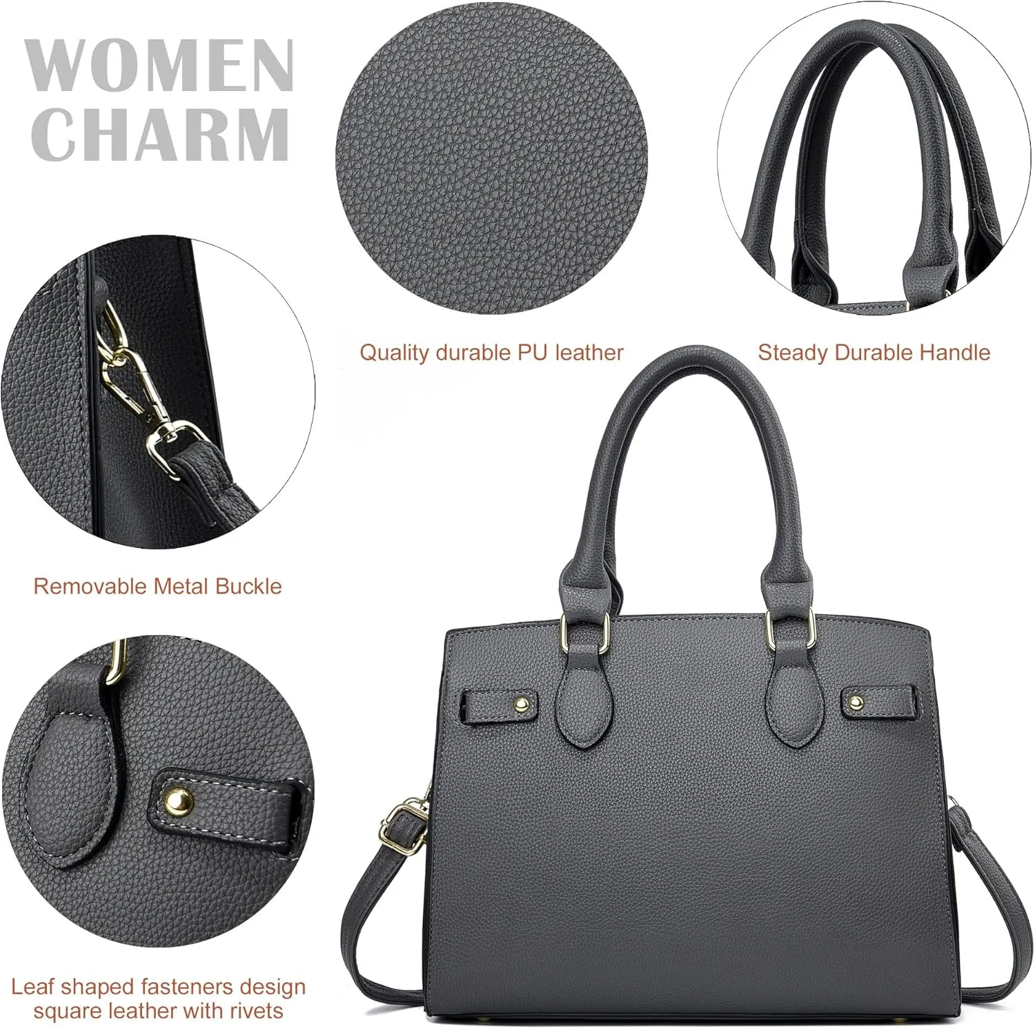 Purses and Handbags for Women Satchel Fashion Ladies Top Handle Shoulder Tote Bags