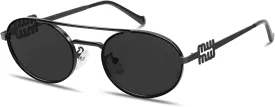 Retro Oval 90s Metal Sunglasses for Women, 2025 Trendy Chic Narrow Gold Sun Glasses Fashion Sunnies