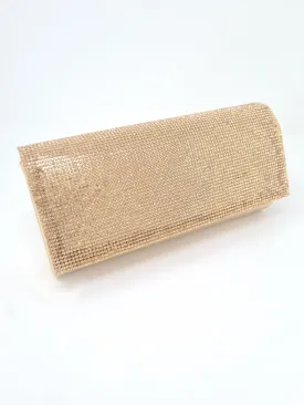 Rose Gold Crystal Clutch Bag