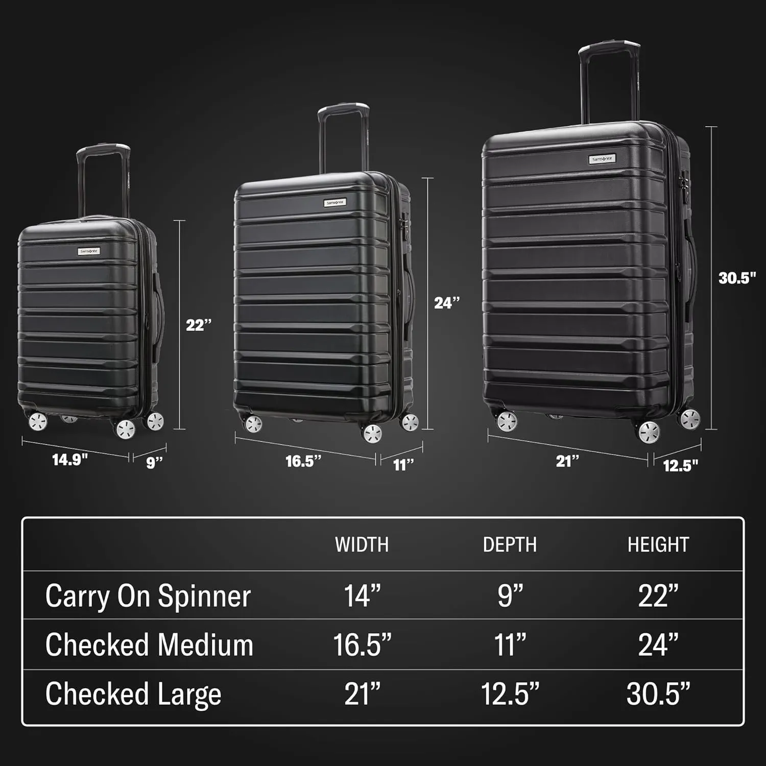 Samsonite Omni 2 Carry-On Hardside Luggage with 360 Spinner Wheels - Scratch Resistant Hardshell - TSA, Airline-Approved - Expandable Polycarbonate Shell for Lightweight Travel - Lagoon Blue