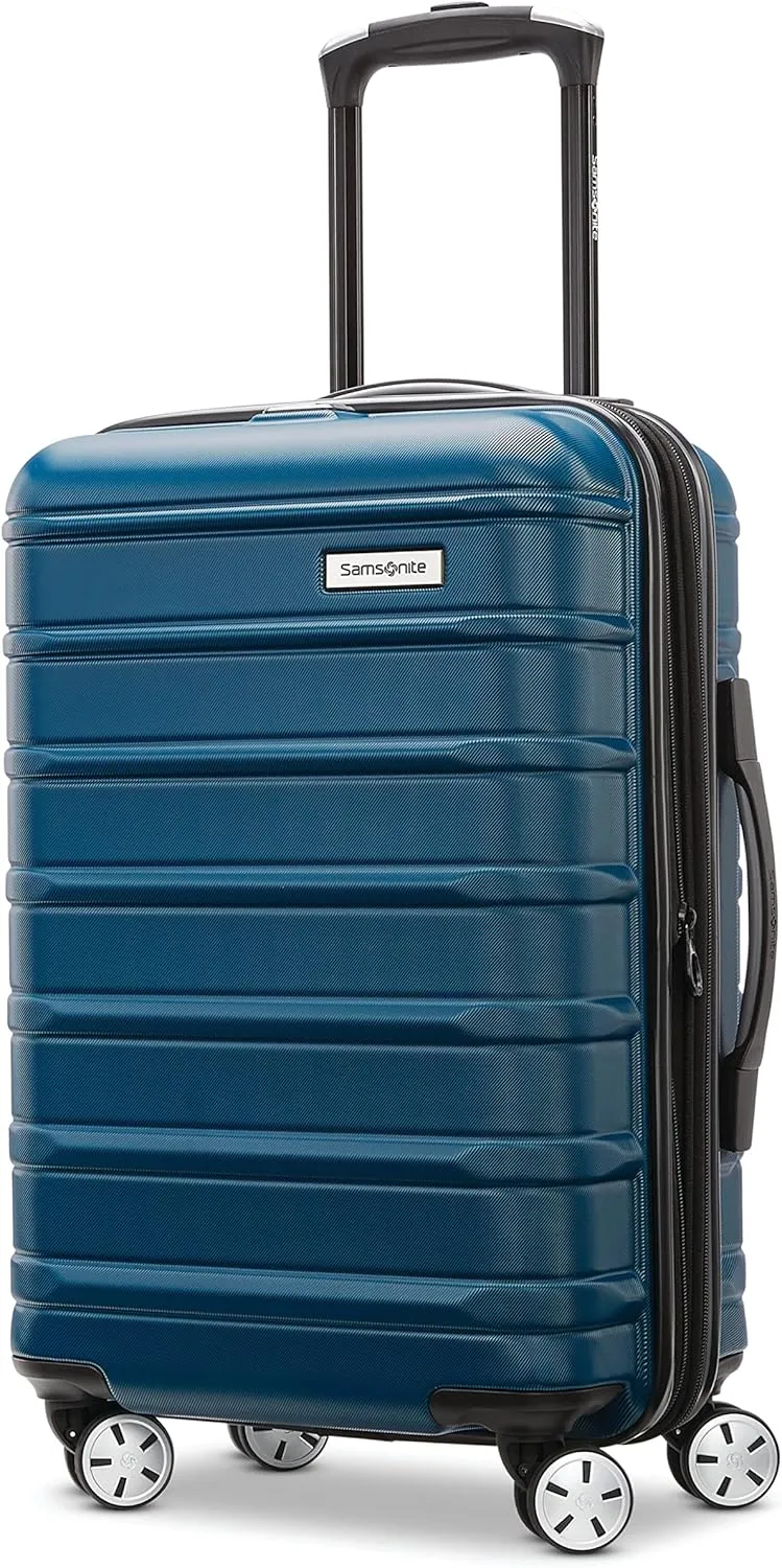 Samsonite Omni 2 Carry-On Hardside Luggage with 360 Spinner Wheels - Scratch Resistant Hardshell - TSA, Airline-Approved - Expandable Polycarbonate Shell for Lightweight Travel - Lagoon Blue