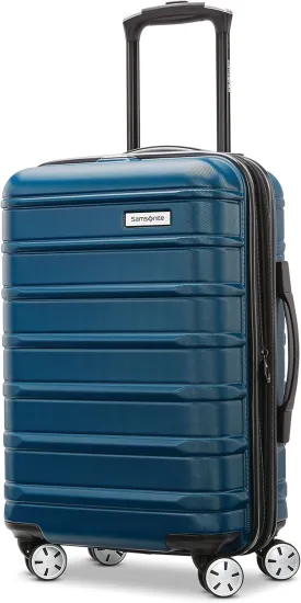 Samsonite Omni 2 Carry-On Hardside Luggage with 360 Spinner Wheels - Scratch Resistant Hardshell - TSA, Airline-Approved - Expandable Polycarbonate Shell for Lightweight Travel - Lagoon Blue